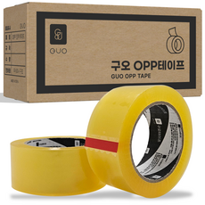 구오 택배 포장용 OPP 박스테이프 투명 50m, 50개