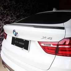 BMW X4 F26 14-16 M 스타일 카본 파이버 리어 스포일러 호환, Unpainted