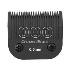 분리형 애완견 그루밍 클리퍼 스테인레스 스틸 블레이드 Andis Oster A5 Wahl KM10 시리즈 호환 가능 블, 06 OOO(0.5mm)