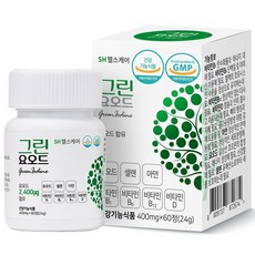 그린요오드 갑상선 셀렌 아연 비타민4종 피로 면역 온가족 영양제 [원산지:국산(경기도 화성시)], 60정, 1개