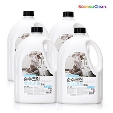 순수크린 플로럴 액체세제 실내건조 대용량 자연유래성분, 2.5L, 4개