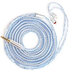 Keephifi KBEAR ST16 Plus 16코어 2M 길이 5N OCC 실버 플레이트 업그레이드 케이블, 2PIN, 4.4mm, 실버 블루, 1개
