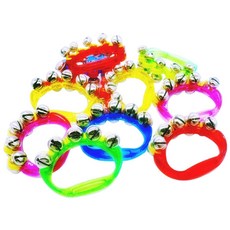 (10 알로아라(aloala) 유아 크리스마스 주석 리듬 악기 음악 링 벨 핸드벨 벨