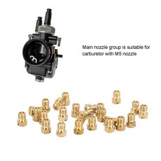 쿠쿠스토어 기화기 메인 노즐 25pcs 제트 탄수화물 Dellorto PHBG 55-115 M5 교체, 1개