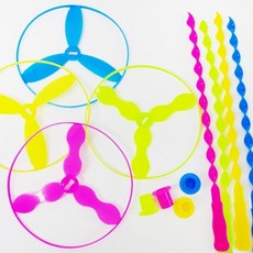 원형 플라이윙 헬리콥터 비행 체험학습 돌봄 교재 재료 실습 관찰 교구 과학, 1개