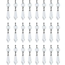 명확한 크리스탈 고드름 프리즘 38mm AB U-드롭 샹들리에 유리 펜던트 교체에 매달려, 09 38mm icicle 1