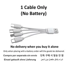 마우스 카메라 전동 칫솔 면도기용 새 1.5V AA13600mAh/AAA8000mAh USB Type-C 충전식 리튬 배터리, 01 1  Cable