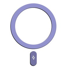 1 5Pcs Magsafe 자기 무선 충전기에 대 한 범용 금속 접시 반지 아이폰 호환 13 14 15에 철 시트 스티커 자동차 전화 홀더, 1 Purple