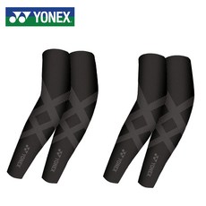 1+1 요넥스 프로 더블핏 쿨토시 무봉제 심리스 자외선차단 new, 1세트, 블랙2p+블랙2p