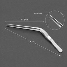 스테인리스 무릎 핀셋 총형 귀과 집게 귀걸이 집게 코딱지 집게 조직배양 집게 이비인후과 채집게, 색깔11, 1개