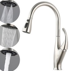 준앤코 베니아 스테인리스 싱크대 주방수전 씽크대 수도꼭지, 1개