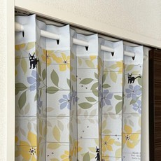 Noren Kobo 노렌코보 지브리 마녀 배달부 키키 아코디언 커튼 블루 95x200cm