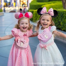 女童小錢包禮物套裝：公主裝扮珠寶美人魚米奇款式，臺灣熱銷亞馬遜精選, 粉紅色,20*5*14.5cm, 1個