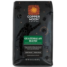Copper Moon 과테말라 안티구아 블렌드 견과류 마감의 라이트 로스트 커피 원두 0.9kg(2파운드), 907g, 홀빈, 1