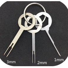 하네스 커넥터 핀제거 리무버 취짐기 커넥터 케이블 빼기 전문가용, 가죽 없음 3개 세트, 1개