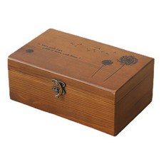 원목 반짇고리함 인테리어 소품 다용도 바느질 재봉 수납 케이스, 1개