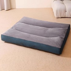 DIU 狗窩冬季保暖狗墊子睡覺用全可拆洗寵物睡墊大型犬狗狗牀四季通用, 1個, 【森林綠】柔軟舒適窩墊