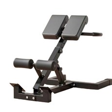 백 익스텐션 로만체어 복근 허리 운동기구 벤치 접이식 덤벨, 블랙