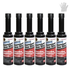 스타나다인 연료첨가제 가솔린용 원샷 oneshot 150ml * 6개 + 비닐장갑 1장, 1세트, 가솔린/휘발유