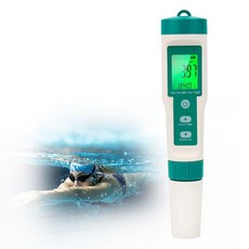 레인레오티 PH 및 TDS 미터 물 PH/TDS/EC/SG/ORP/소금/템프용 7-in-1 디지털 테스터기, 5-IN-1, 1개