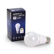 히포 LED전구 12W 주광색(6500K) 하얀불빛, 1개, 주광색