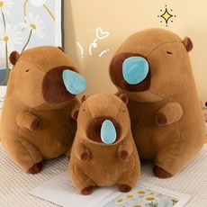 귀여운 카피바라 콧물 인형 25센티 중형 캐릭터 동물 봉제 쿠션 모찌 선물 웃긴 인테리어 소품, 본상품선택