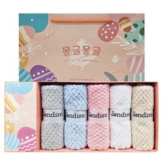 몽글몽글 극세사 행주5p 주방행주 청소용행주 행주선물세트, 1개