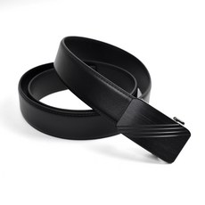 髮絲斜線自動扣真皮皮帶 NKE37