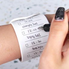 손목 메모지 체크리스트 일반형 아이디어 노트 손목형 손목메모지 요술팔찌 메모팔찌, 본상품