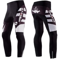 Sponeed 로드 바이크 천 사이클링 하의 라이딩 롱 팬츠 겨울용 4D 패딩 Bcycle Wear XL 블루 멀티 163041