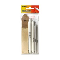 문교 찰필 및 사포 세트 사포 12장 파스텔 블렌딩, 1개