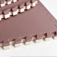 本富地墊 臺灣製PRO級4cm極厚重磅墊 SGS檢驗合格 重訓墊 運動墊 柔道墊 厚巧拼 健身墊 訓練地墊 有氧運動 隔音地墊 厚地墊 運動止滑墊, 1個, 4cm厚 雙色雙面款【可可深咖x駝絨米】,50x50cm【4片1組】, 可可深咖x駝絨米