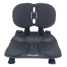 에스백 프리미엄 콕 자세교정의자 허리교정 척추 요추지지 앉은뱅이 좌식의자, 에보니블랙 1개
