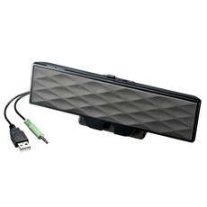 산와 서플라이 USB 전원 사운드 바 스피커 6W 클립 식 MM-SPL11UBK, 상세페이지 참조
