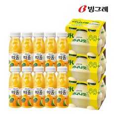 빙그레 바나나 우유12 240ml + 따옴 주스 천혜향10 235ml
