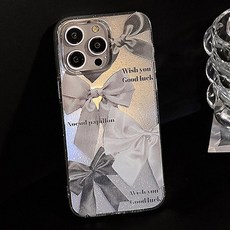 case&co 블링블링 발레코어 펄 리본 아이폰17 젤리 케이스