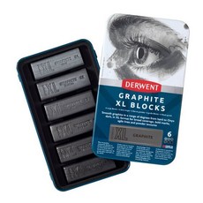 Derwent XL Graphite 水性石墨塊 6色鐵盒組, 1個