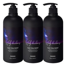 바나날 퍼퓸드 헤어 트리트먼트 우디 블랙베리 500ml, 3개