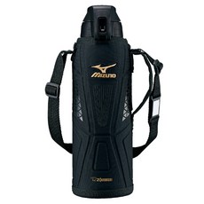 Mizuno 美津濃 不鏽鋼保冷瓶 1.5L SD-FX15, 1個, 黑色