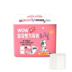 와우 애견용 일자형 속기저귀 리필, 초소형, 100개입, 1개