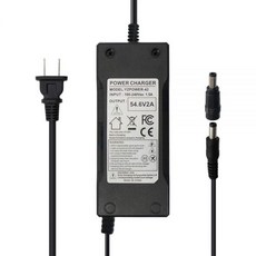 DC 5.5x2.1mm5.5x2.5mm 플러그가 장착된 48V 리튬 이온 배터리 팩용 54.6V 2A 전원 공급 어댑터 충전기
