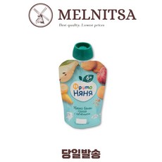 FRUTO NYANYA Apple Banana With Cookie 프루토냐냐 사과바나나퓌레 위드 쿠키 90g, 3개, 사과바나나위드쿠키