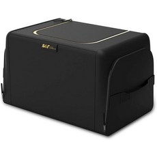 에르고카 자동차 트렁크 정리함 부츠 보관 멀티 포켓 자동차SUV트럭오토용 접이식 휴대용 방수 1680D 옥스포드, Black, 30L with side bags