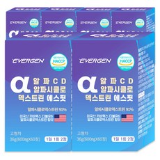 에버젠 알파CD 일파시클로덱스트린 에스핏, 6개, 60정