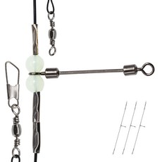 외수질 편대 채비 줄꼬임 생미끼 채비, 1세트, 3개입