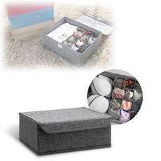패브릭 속옷 양말 수납 보관 소품 칸막이 정리함 jhy*13780gk, 기본상품, 1개, 없음