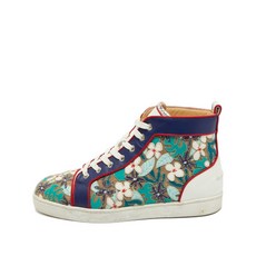 크리스찬 루부탱 중고 플라워 패치 하이탑 스니커즈