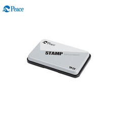 평화 피스코리아 스탬프 패드 흑/청/적 낱개 사무용/가정용 스탬프패드, 1개, 흑색