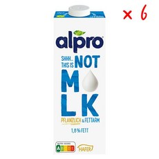 알프로 낫 MLK 드링크 오트밀, 6개, 1L