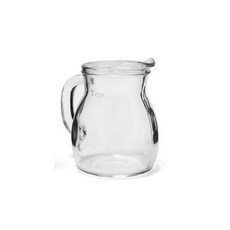 생활의 미쁨 간편 용량 표기 예쁜 유리물병 500ml 손잡이 머그 주방용품